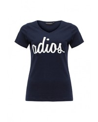 Женская темно-синяя футболка от Broadway