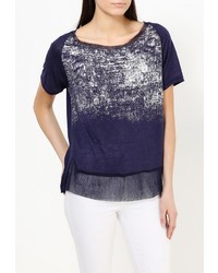 Женская темно-синяя футболка от By Swan