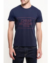 Мужская темно-синяя футболка от Cheap Monday