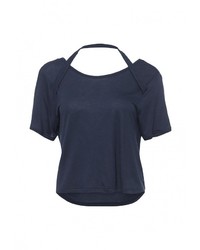 Женская темно-синяя футболка от Cheap Monday