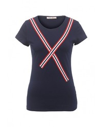 Женская темно-синяя футболка от Chic Chic