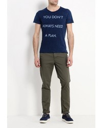 Мужская темно-синяя футболка от Chromosome