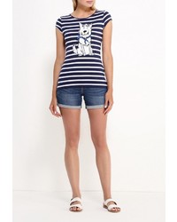 Женская темно-синяя футболка от Concept Club