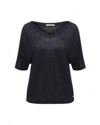 Женская темно-синяя футболка от Coquelicot