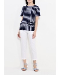 Женская темно-синяя футболка от Coquelicot