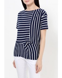 Женская темно-синяя футболка от Coquelicot