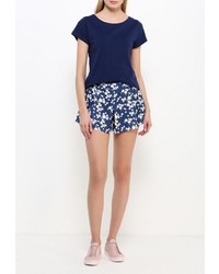 Женская темно-синяя футболка от Coquelicot