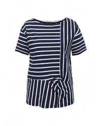 Женская темно-синяя футболка от Coquelicot