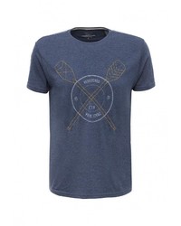 Мужская темно-синяя футболка от Cortefiel