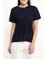 Женская темно-синяя футболка от Cortefiel