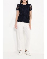 Женская темно-синяя футболка от Cortefiel