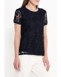 Женская темно-синяя футболка от Cortefiel