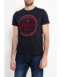 Мужская темно-синяя футболка от Cortefiel