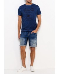 Мужская темно-синяя футболка от Deblasio