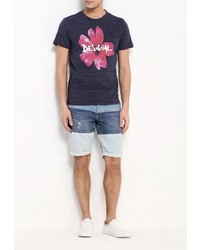 Мужская темно-синяя футболка от Desigual