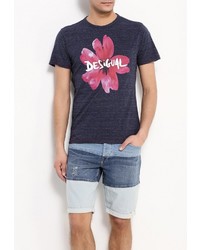 Мужская темно-синяя футболка от Desigual