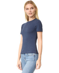 Женская темно-синяя футболка от Acne Studios