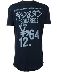 Мужская темно-синяя футболка от DSQUARED2
