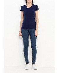 Женская темно-синяя футболка от Emoi