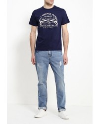 Мужская темно-синяя футболка от F5