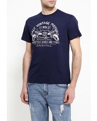 Мужская темно-синяя футболка от F5