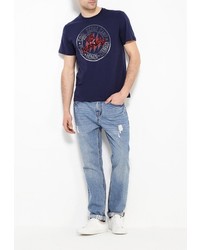 Мужская темно-синяя футболка от F5