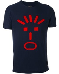 Мужская темно-синяя футболка от Fendi