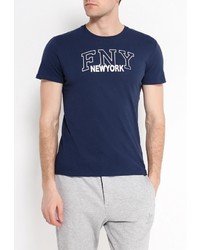 Мужская темно-синяя футболка от Frank NY