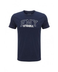 Мужская темно-синяя футболка от Frank NY