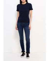 Женская темно-синяя футболка от Fred Perry