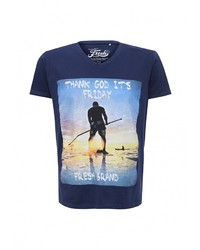 Мужская темно-синяя футболка от Fresh