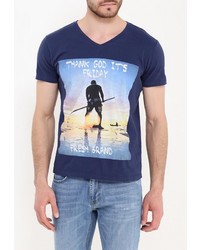 Мужская темно-синяя футболка от Fresh