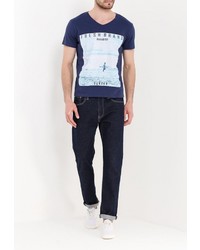 Мужская темно-синяя футболка от Fresh