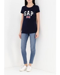 Женская темно-синяя футболка от Gap