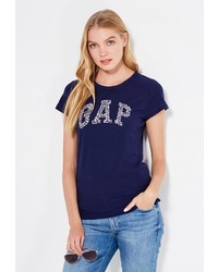 Женская темно-синяя футболка от Gap