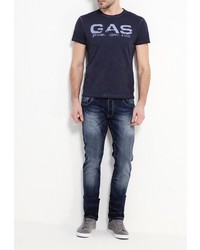 Мужская темно-синяя футболка от Gas