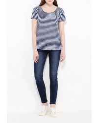 Женская темно-синяя футболка от Ichi