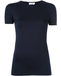 Женская темно-синяя футболка от Jil Sander