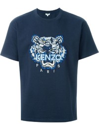 Мужская темно-синяя футболка от Kenzo