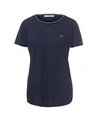 Женская темно-синяя футболка от Lacoste