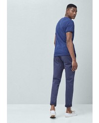 Мужская темно-синяя футболка от Mango Man