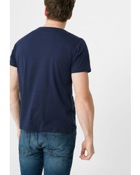 Мужская темно-синяя футболка от Mango Man