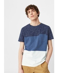 Мужская темно-синяя футболка от Mango Man