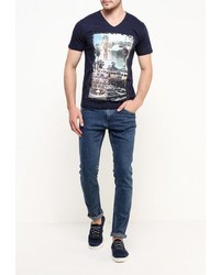 Мужская темно-синяя футболка от Mezaguz