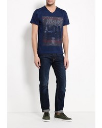 Мужская темно-синяя футболка от Mezaguz