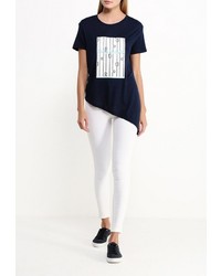 Женская темно-синяя футболка от Modis