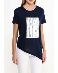 Женская темно-синяя футболка от Modis