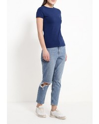 Женская темно-синяя футболка от Modis