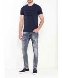 Мужская темно-синяя футболка от Mustang