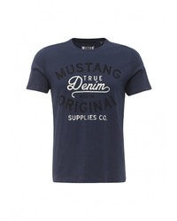 Мужская темно-синяя футболка от Mustang